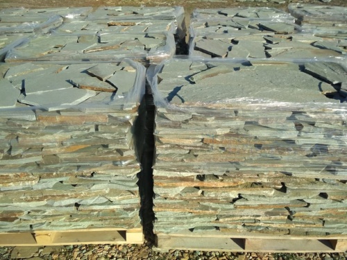 Плитняк златолит зелёный для цоколя, отмостки купить в Оренбурге