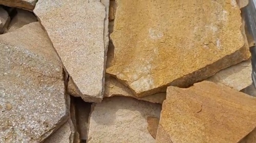 Плитняк златолит жёлтый для цоколя купить в Оренбурге