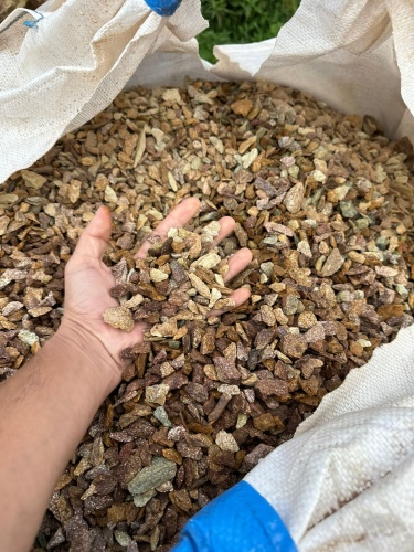 Златолит персиковый декоративная каменная крошка купить в Оренбурге