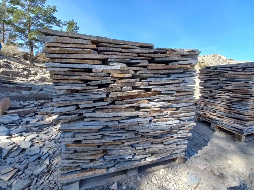 Плитняк златолит серебристый для фасада купить в Оренбурге