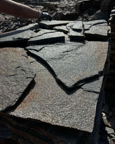 Плитняк златолит серебристый для фасада купить в Оренбурге