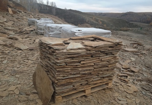 Плитняк кора дерева для цоколя, отмостки купить в Оренбурге